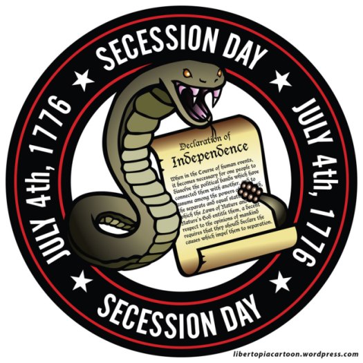 secession day, july 4th, secession, secede, gadsden flag, declaration of independence, independence day
