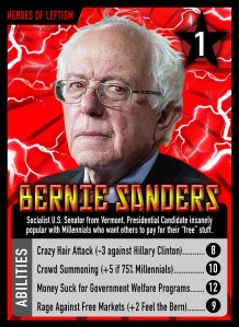 Bernie Sanders, Parody, Socialist, leftism, card game