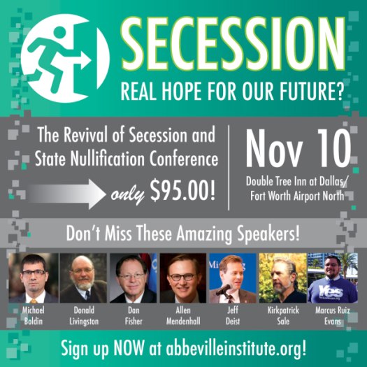 Secession, Nullification, Conference, 2018