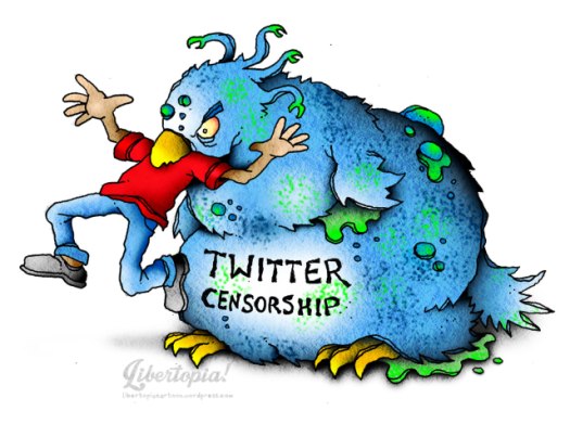 twitter, censorship, cartoon, artwork, social media